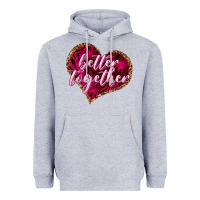 Heather Grey better together Heavyweight Hoodie - NancyCooperArtShop