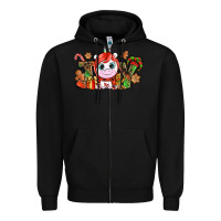 Black Joy unicorn Christmas Zipper Hoodie - NancyCooperArtShop