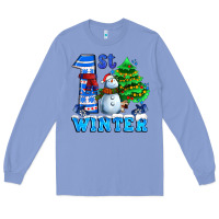 Colony Blue first winter with snowman Long Sleeve Tee - AdoDesignShop