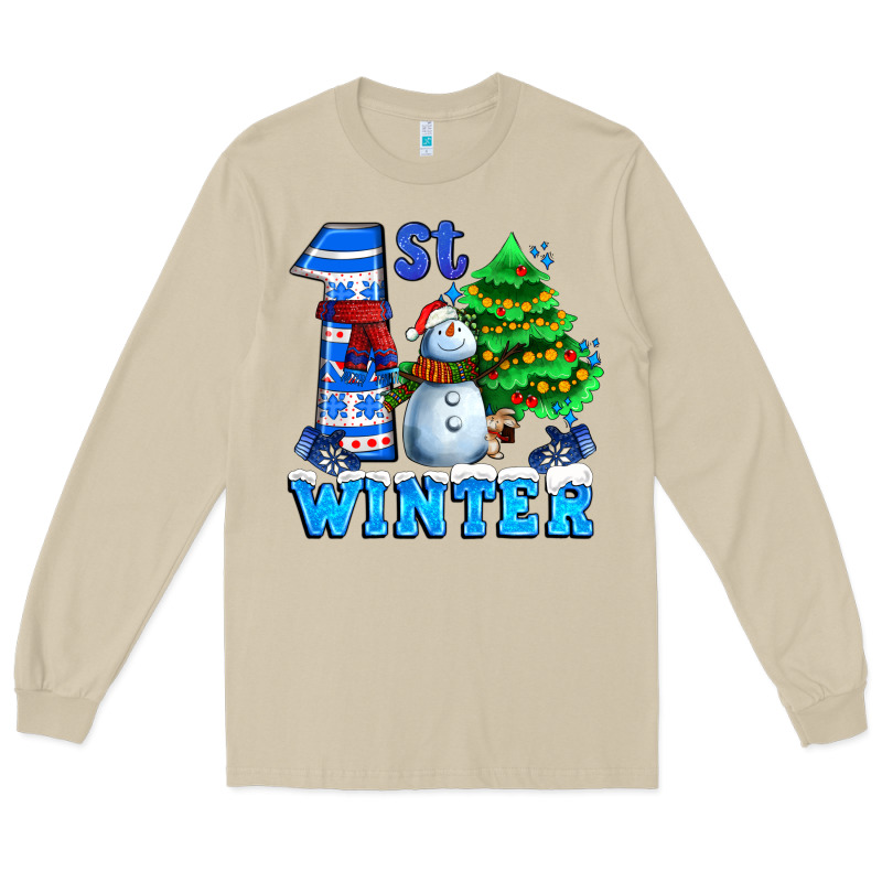 First Winter With Snowman Long Sleeve Tee by AdoDesignShop | Teevron