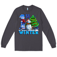 Smoke first winter with snowman Long Sleeve Tee - AdoDesignShop