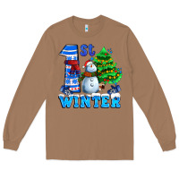 Toasted Coconut first winter with snowman Long Sleeve Tee - AdoDesignShop