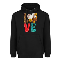 Black western love baseball Heavyweight Hoodie - NancyCooperArtShop