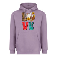 Lavender western love baseball Heavyweight Hoodie - NancyCooperArtShop