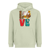 Matcha western love baseball Heavyweight Hoodie - NancyCooperArtShop