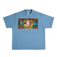 Pebble Blue merino ram license plate Urban Heavy Tee - BarkalooDesign