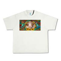 Pistachio merino ram license plate Urban Heavy Tee - BarkalooDesign