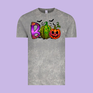 Boo Halloween Vintage Tee Designed By Racoondesign