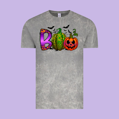 Boo Halloween Vintage Tee Designed By Racoondesign