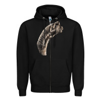 Black brachiosaurus face Zipper Hoodie - LillyAllenDesigns