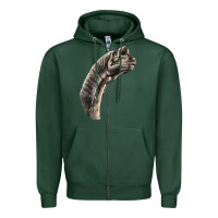 Sports Green brachiosaurus face Zipper Hoodie - LillyAllenDesigns