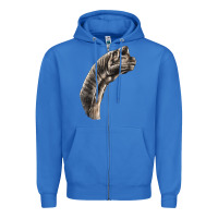 True Royal brachiosaurus face Zipper Hoodie - LillyAllenDesigns