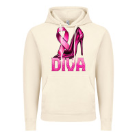Vintage Artic Breast Cancer Diva Ribbon and Heels Vintage Hoodie - texasbilliewilder