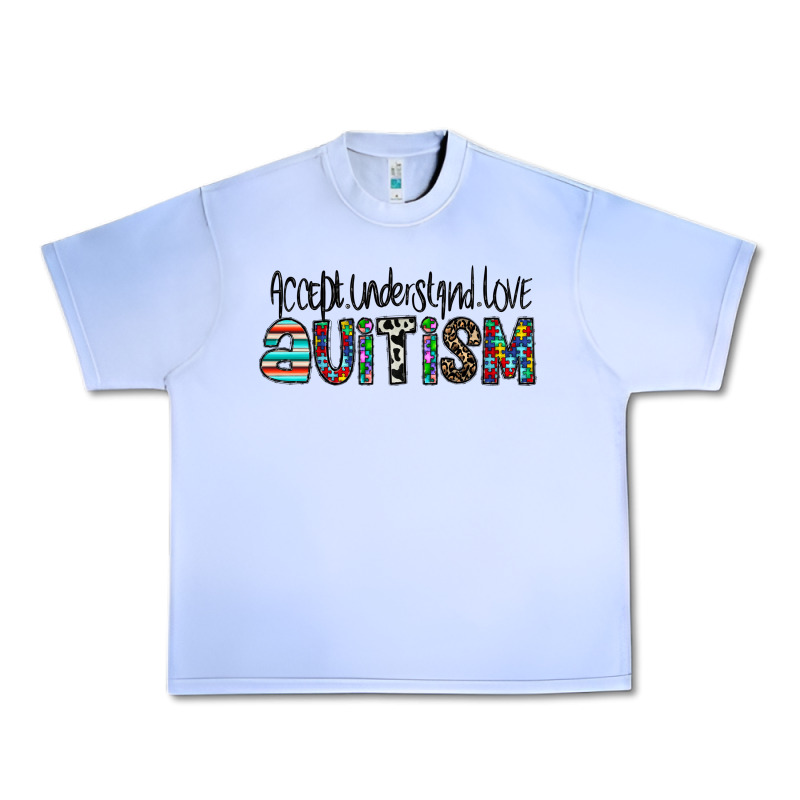 Accept. Understand Love Autism Urban Heavy Tee by CowhideDigitalArt | Teevron