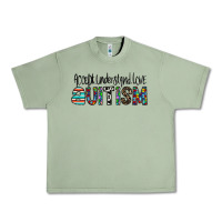 Oil Green accept. understand love autism Urban Heavy Tee - CowhideDigitalArt