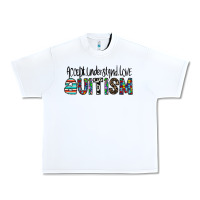 White accept. understand love autism Urban Heavy Tee - CowhideDigitalArt