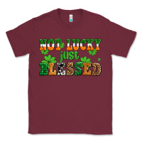 Burgundy not lucky just blessed Classic Tee - AdoDesignShop
