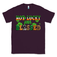 Plum not lucky just blessed Classic Tee - AdoDesignShop