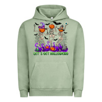Pigment Oil Green Let's get halloweird Urban Hoodie - NancyCooperArtShop