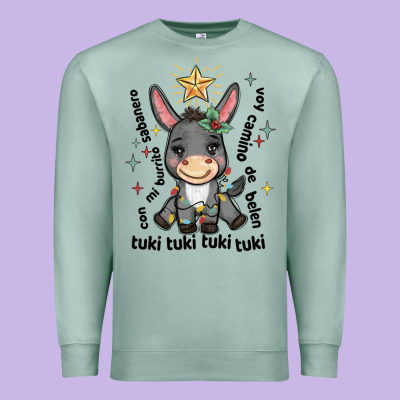 Mi Burrito Sabanero Mexican Premium Sweatshirt Designed By Maliassmallbusiness
