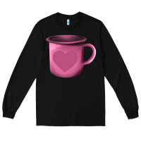 Black Valentine's Day heart mug Long Sleeve Tee - AdoDesignShop