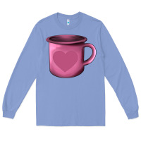 Colony Blue Valentine's Day heart mug Long Sleeve Tee - AdoDesignShop