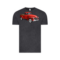 Vintage Black western red truck right 34 view 1 Vintage Tee - FaDigitalArtStudio