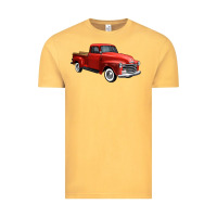 Vintage Mustard western red truck right 34 view 1 Vintage Tee - FaDigitalArtStudio