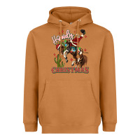 Meerkat howdy christmas cowboy santa Heavyweight Hoodie - MaliasSmallBusiness