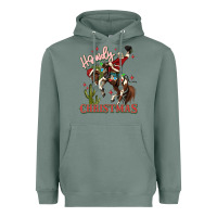 Sage howdy christmas cowboy santa Heavyweight Hoodie - MaliasSmallBusiness