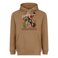 Toasted Coconut howdy christmas cowboy santa Heavyweight Hoodie - MaliasSmallBusiness