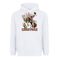 White howdy christmas cowboy santa Heavyweight Hoodie - MaliasSmallBusiness