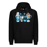 Black Winter Coffee Cups Premium Hoodie - Artiststas