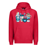 Cardinal Winter Coffee Cups Premium Hoodie - Artiststas