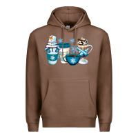 Chestnut Winter Coffee Cups Premium Hoodie - Artiststas