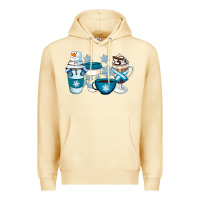 Pina Colada Winter Coffee Cups Premium Hoodie - Artiststas