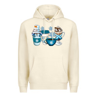 Sandshell Winter Coffee Cups Premium Hoodie - Artiststas