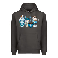 Smoke Winter Coffee Cups Premium Hoodie - Artiststas