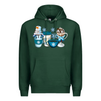 Sports Green Winter Coffee Cups Premium Hoodie - Artiststas