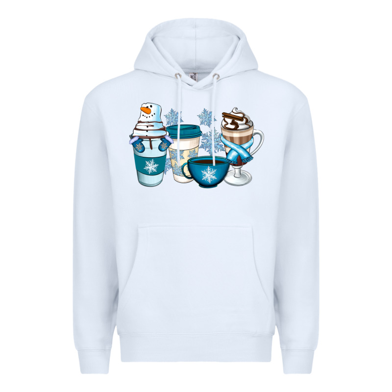 Winter Coffee Cups Premium Hoodie by Artiststas | Teevron