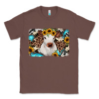 Chestnut cowhide leopard calf Classic Tee - JahusDesignShop