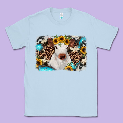 Cowhide Leopard Calf Classic Tee Designed By Jahusdesignshop