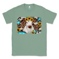 Sage cowhide leopard calf Classic Tee - JahusDesignShop