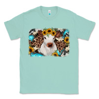 Seafoam cowhide leopard calf Classic Tee - JahusDesignShop