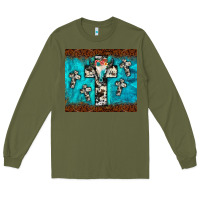 Army Green bull skull cross tumbler Long Sleeve Tee - JahusDesignShop