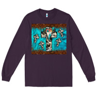 Plum bull skull cross tumbler Long Sleeve Tee - JahusDesignShop