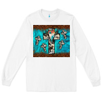 White bull skull cross tumbler Long Sleeve Tee - JahusDesignShop