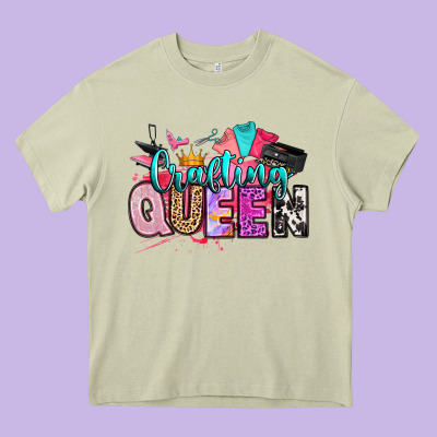 Crafting Queen Heavy Core Tee Designed By Artiststas