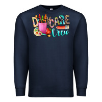 Navy daycare crew Premium Sweatshirt - NancyCooperArtShop