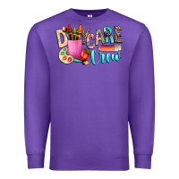 Purple daycare crew Premium Sweatshirt - NancyCooperArtShop
